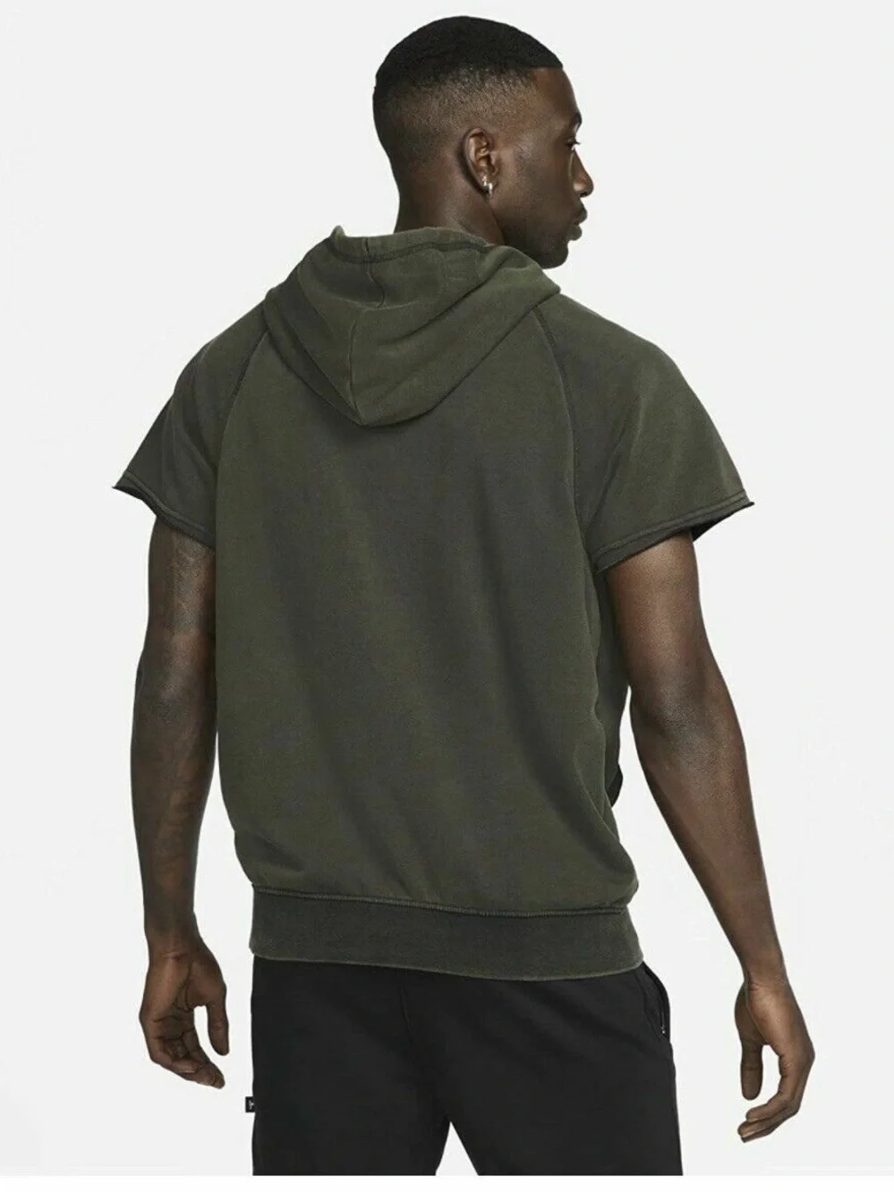 Jordan Dri-Fit Zion Olive Green Short Sleeve Hoodie & Shorts Set